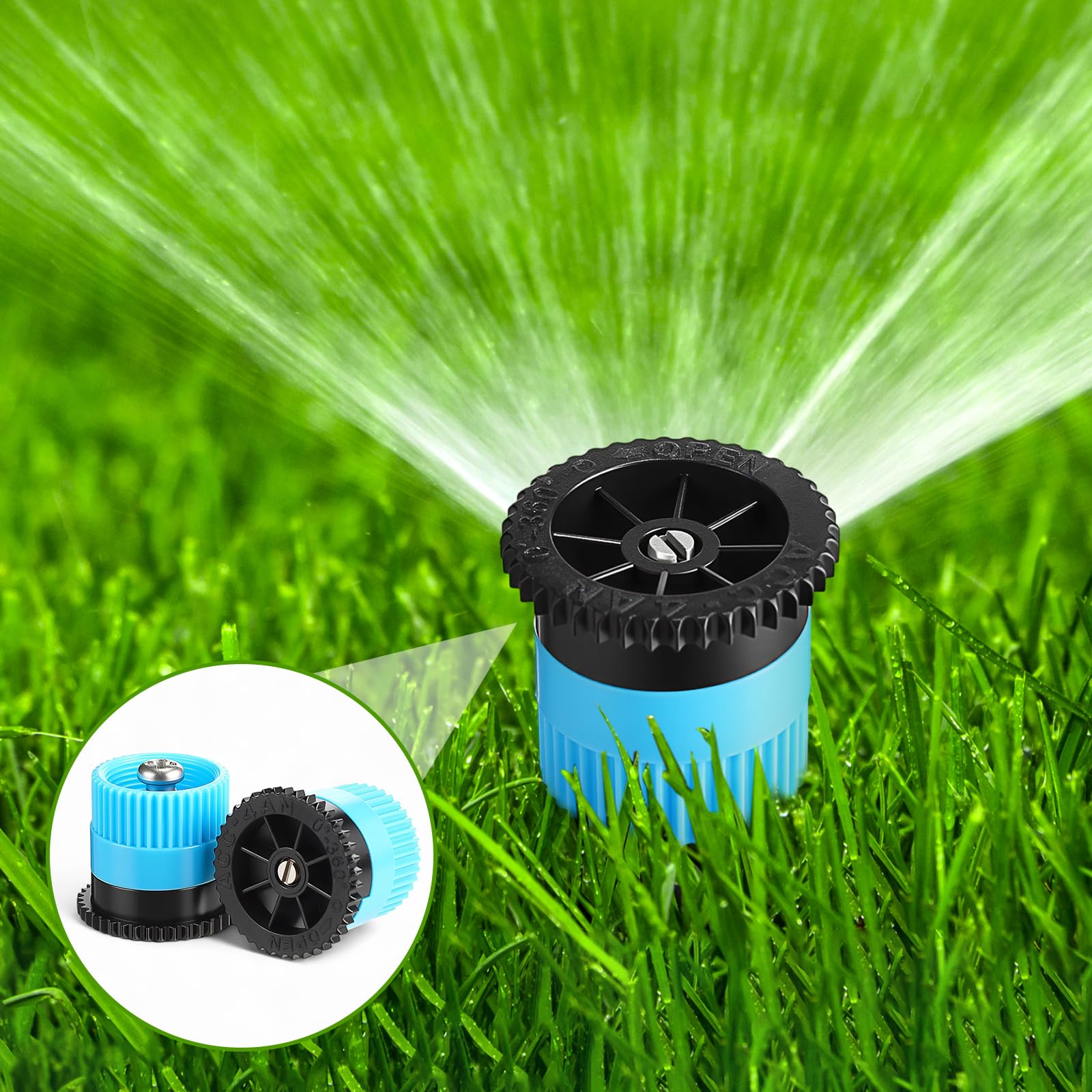 Honoson 10 VAN and 12 VAN sprinkler heads side by side