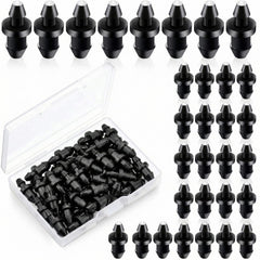 Honoson 100 pieces drip irrigation goof plugs 1/4 inch black