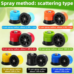 Honoson 4 VAN sprinkler head showing spray pattern