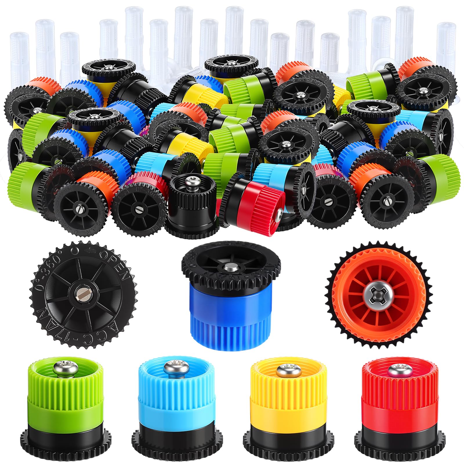 Honoson 60 Pcs Sprinkler Heads colorful assortment pack
