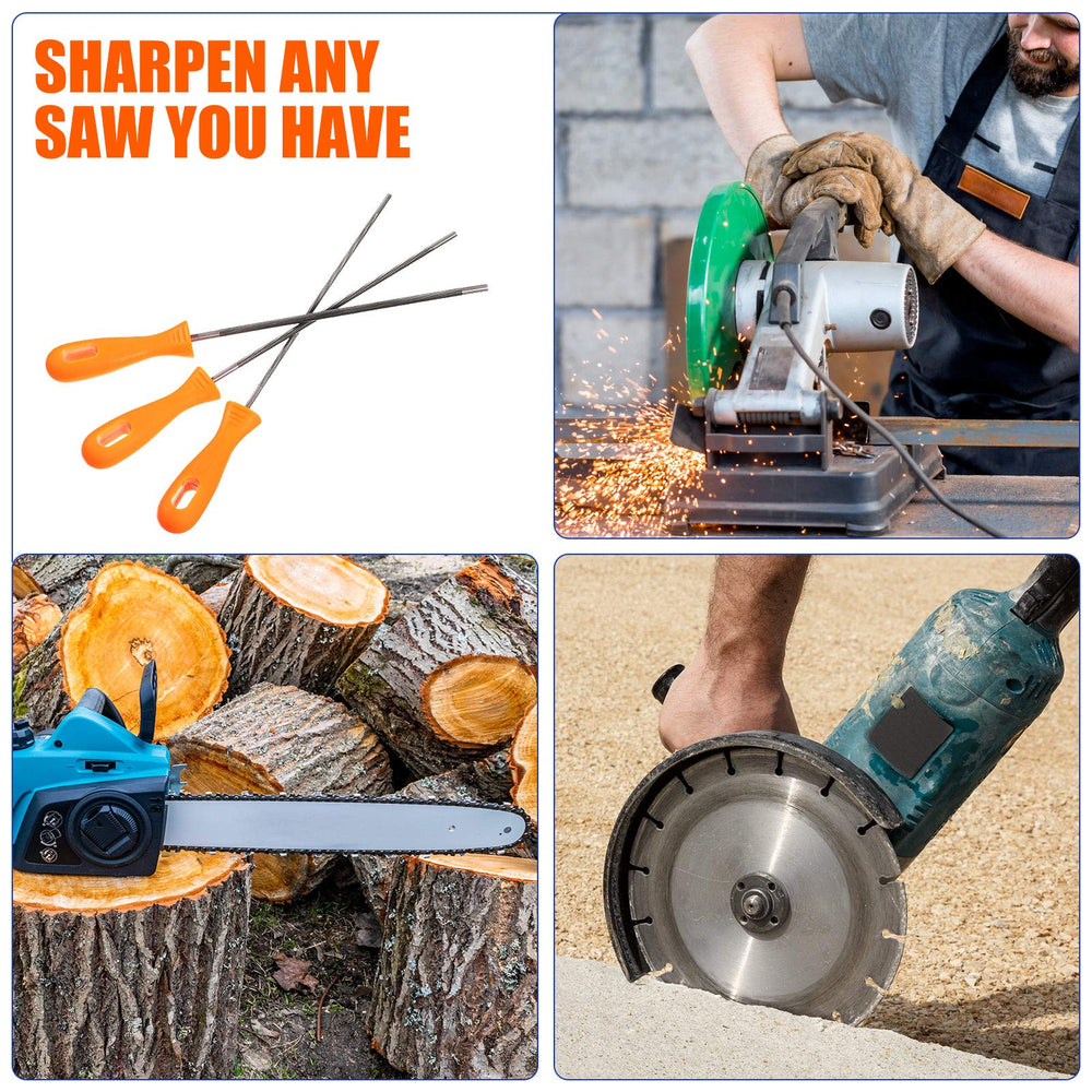 Honoson chainsaw file set in packaging with product details