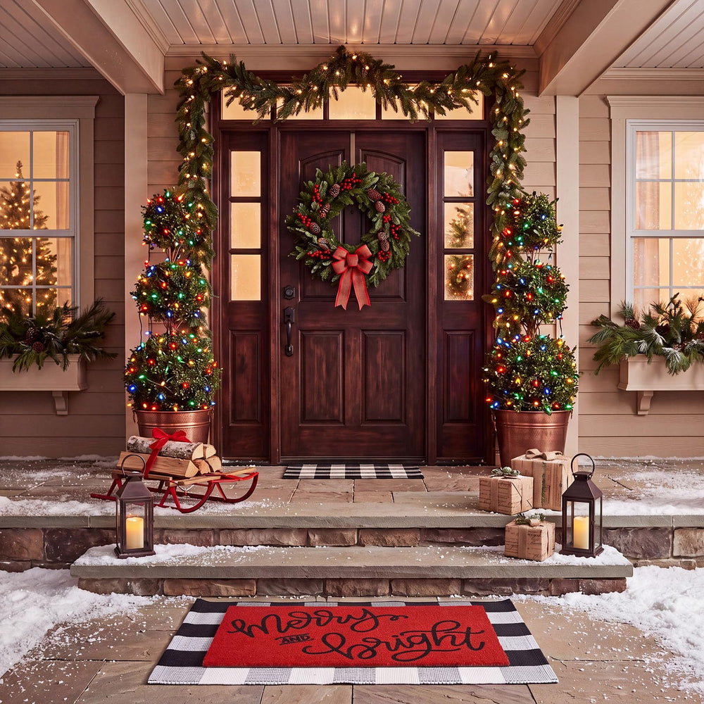 Honoson doormat set displayed at a festive entryway