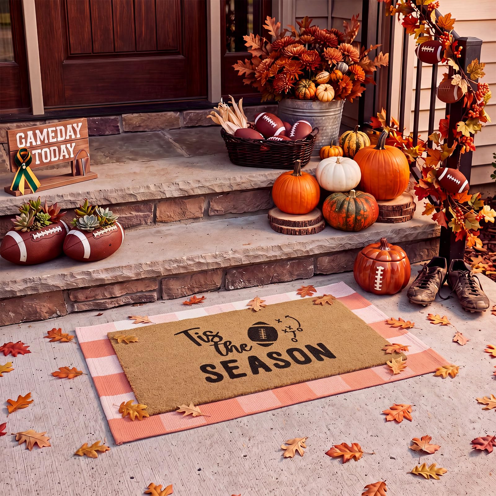 Honoson doormat set displayed on porch