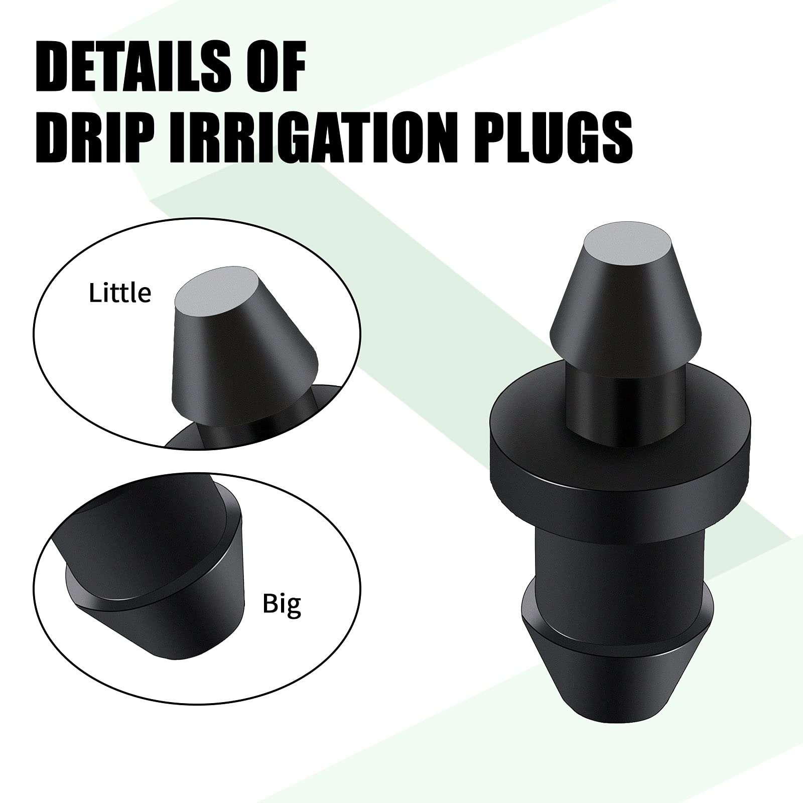 Honoson goof plugs pack of 100 with dimensions shown