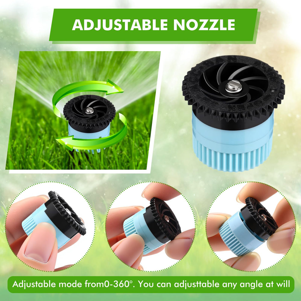 Honoson pack of 60 sprinkler heads with dimensions displayed