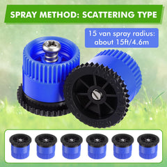 Honoson Sprinkler Head side view showing spray pattern
