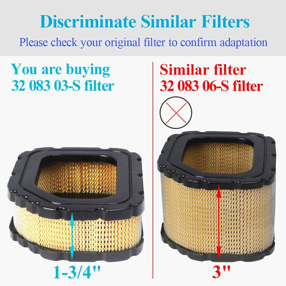 HOODELL Air Filter 32 083 03-S dimensions