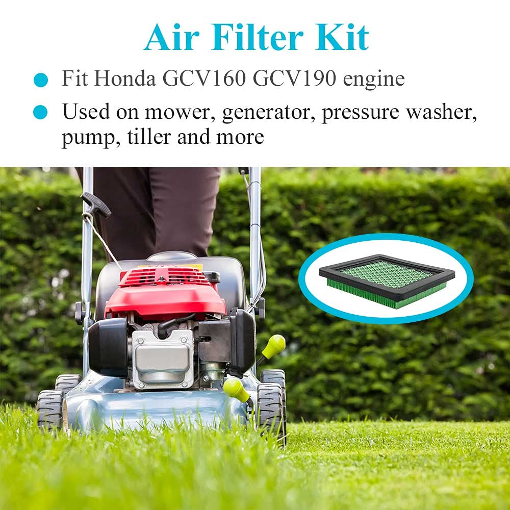 HOODELL air filter front view showing size and fit