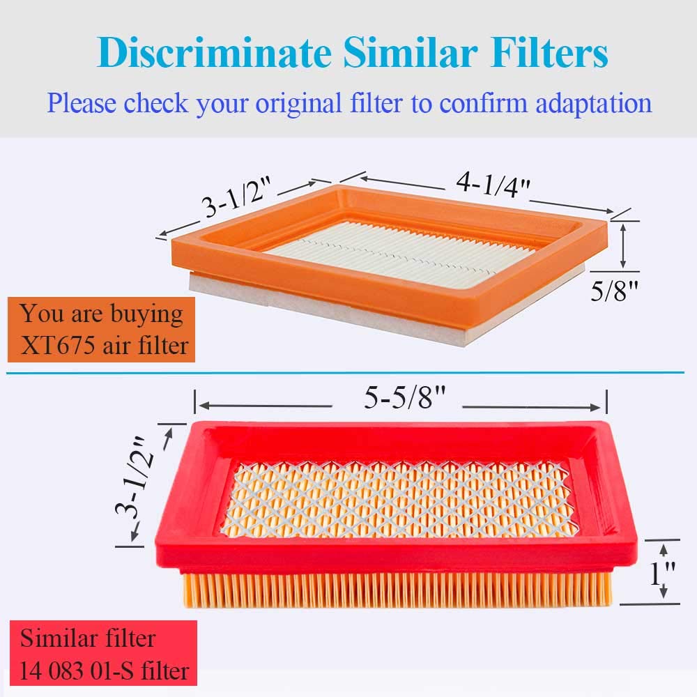HOODELL air filter set displayed on a workbench