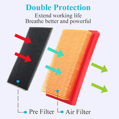 HOODELL air filter showing rubber construction