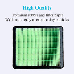HOODELL air filter side view highlighting metal stiffener