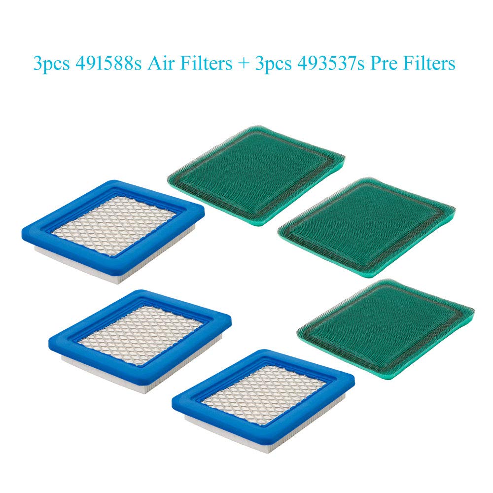 HOODELL air filter side view showing dimensions