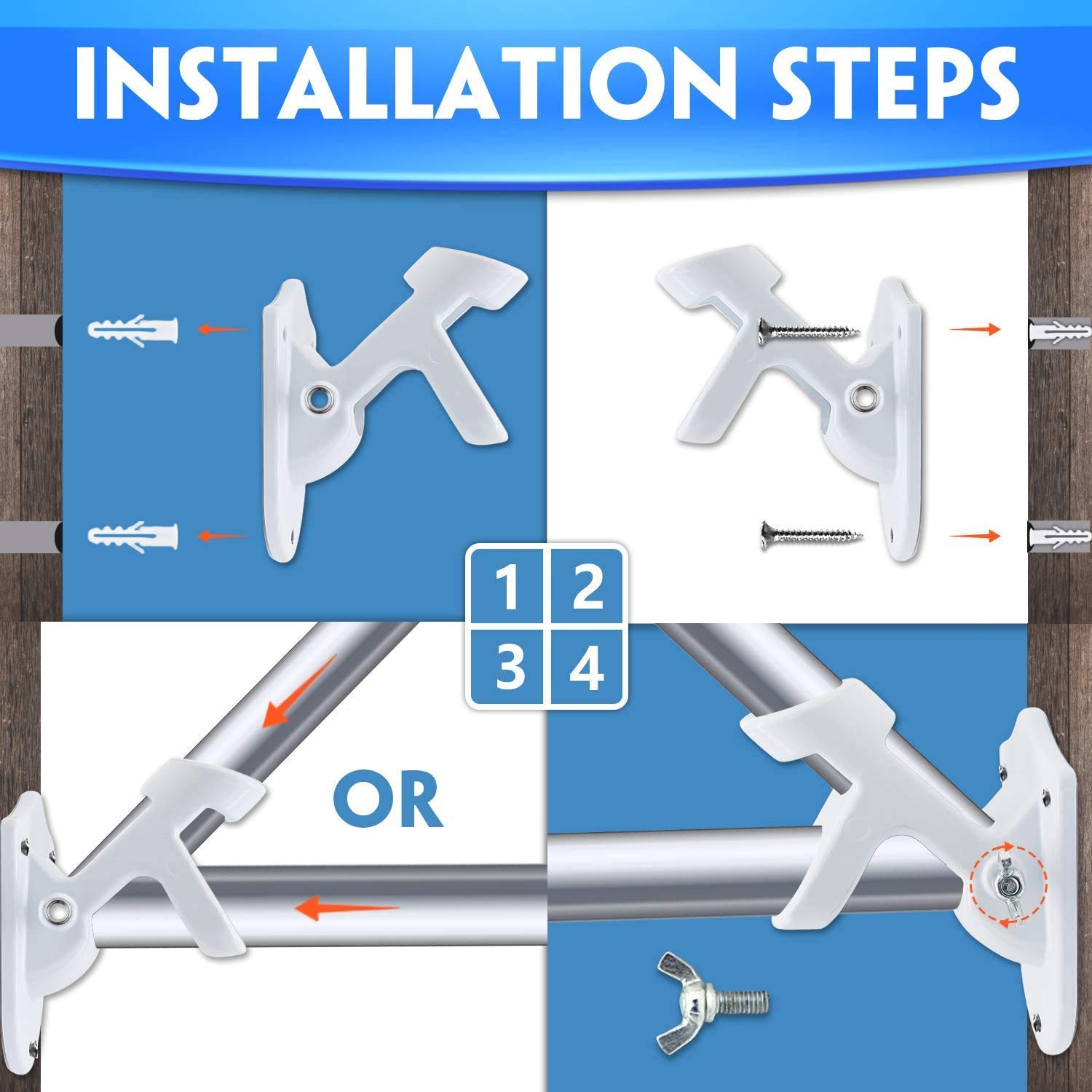 HOOPLE Flag Pole Holder dimensions and specifications on display