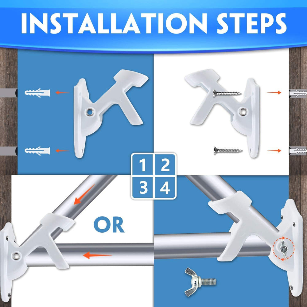 HOOPLE Flag Pole Holder dimensions and specifications on display