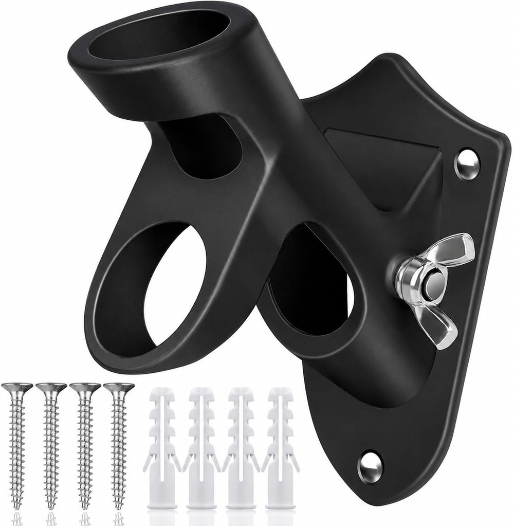 HOOPLE Flag Pole Holder front view with rustproof coating
