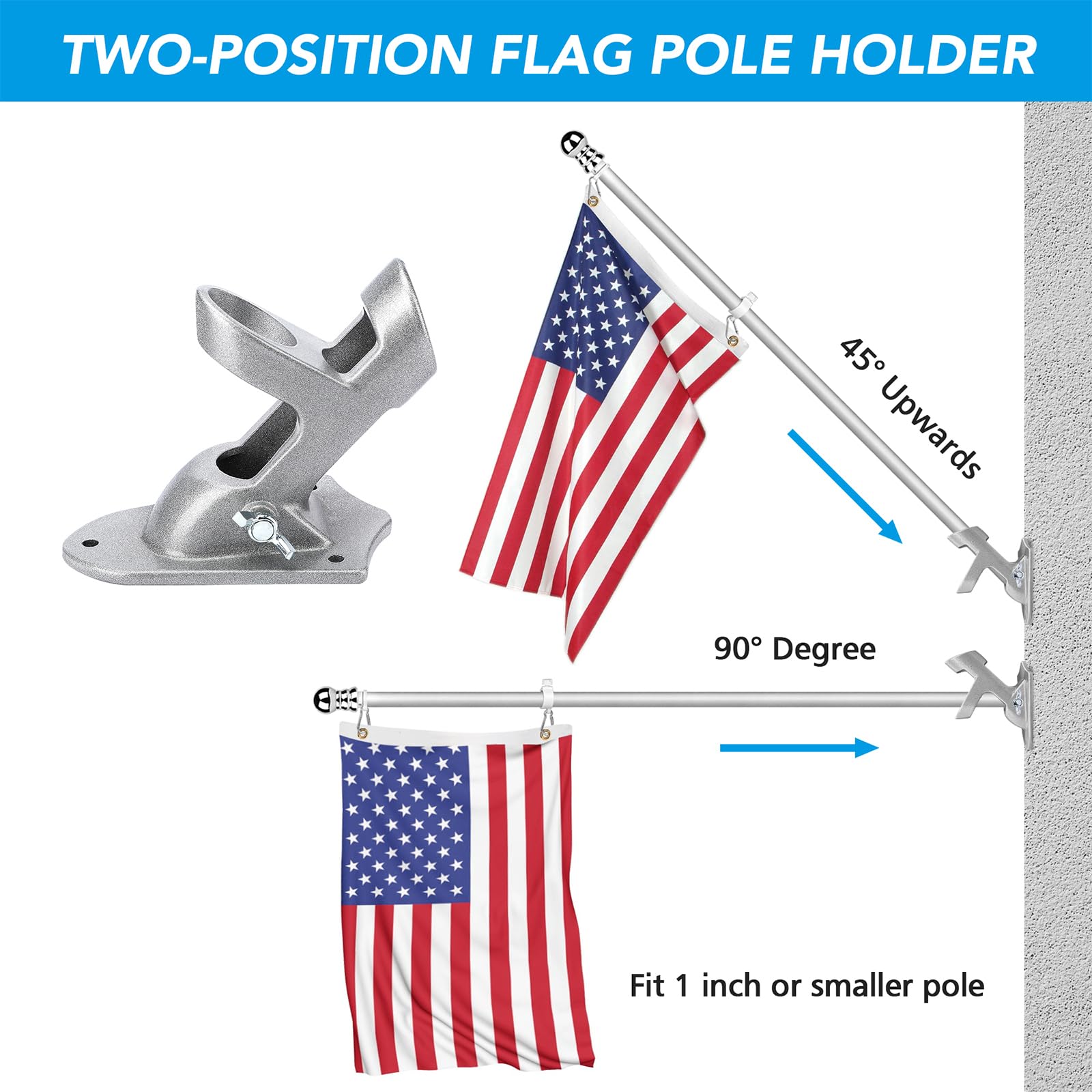 HOOPLE Flag Pole Holder packaging details