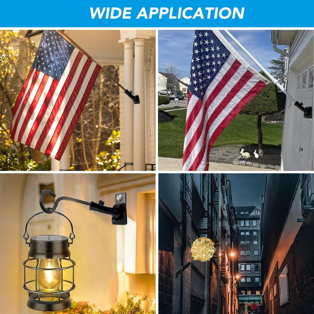 HOOPLE Flag Pole Holder showcasing heavy-duty aluminum construction
