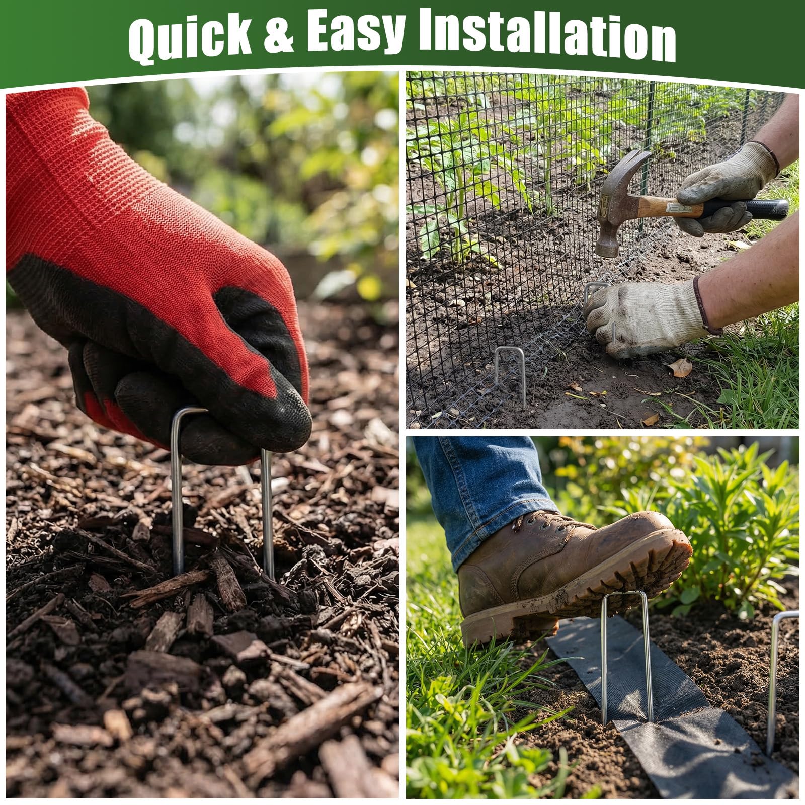 HOOPLE garden stakes used for drip irrigation tubing