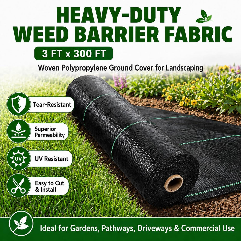 HOOPLE landscape fabric installed in a flower bed