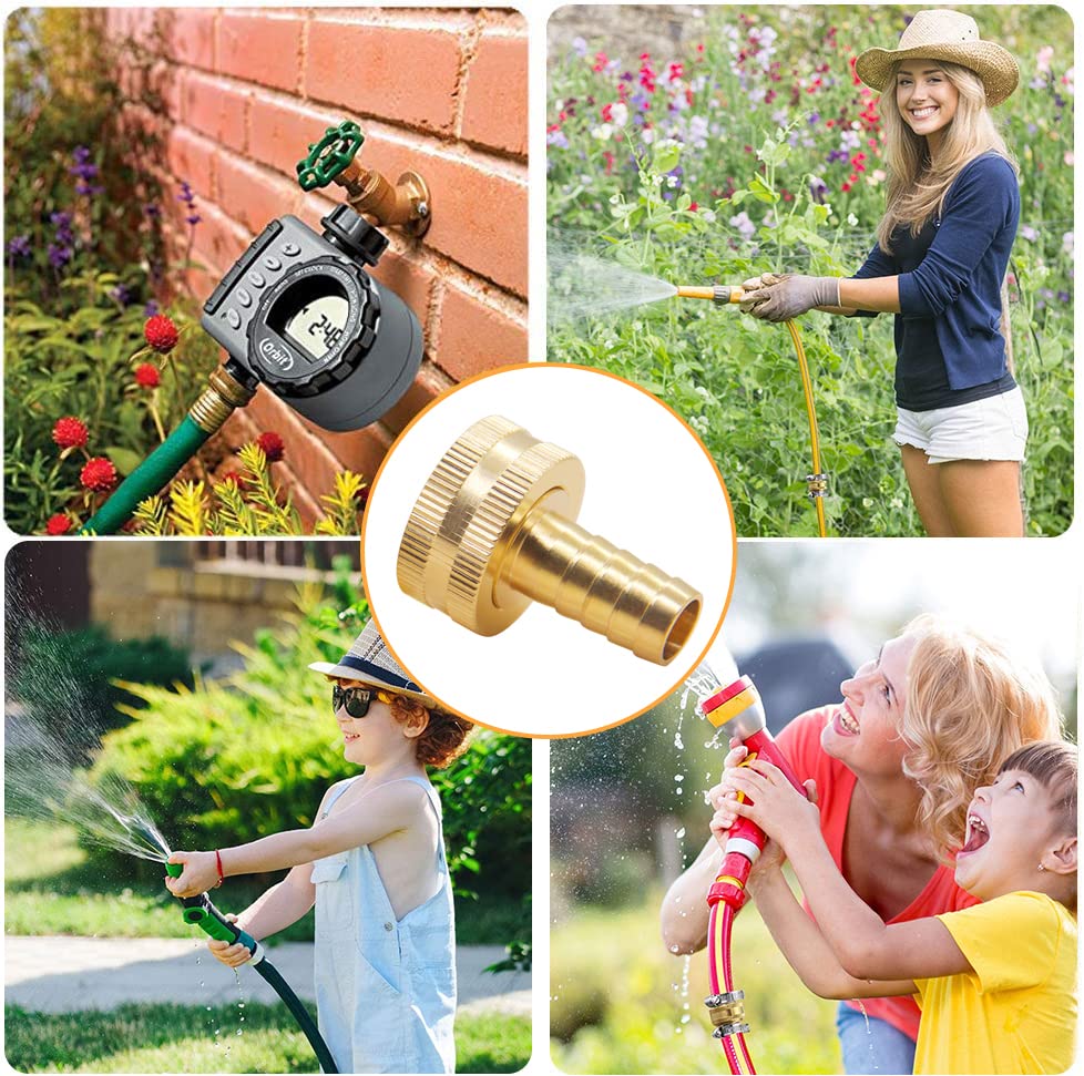 Hooshing 2PCS Garden Hose Connector with stainless steel clamp