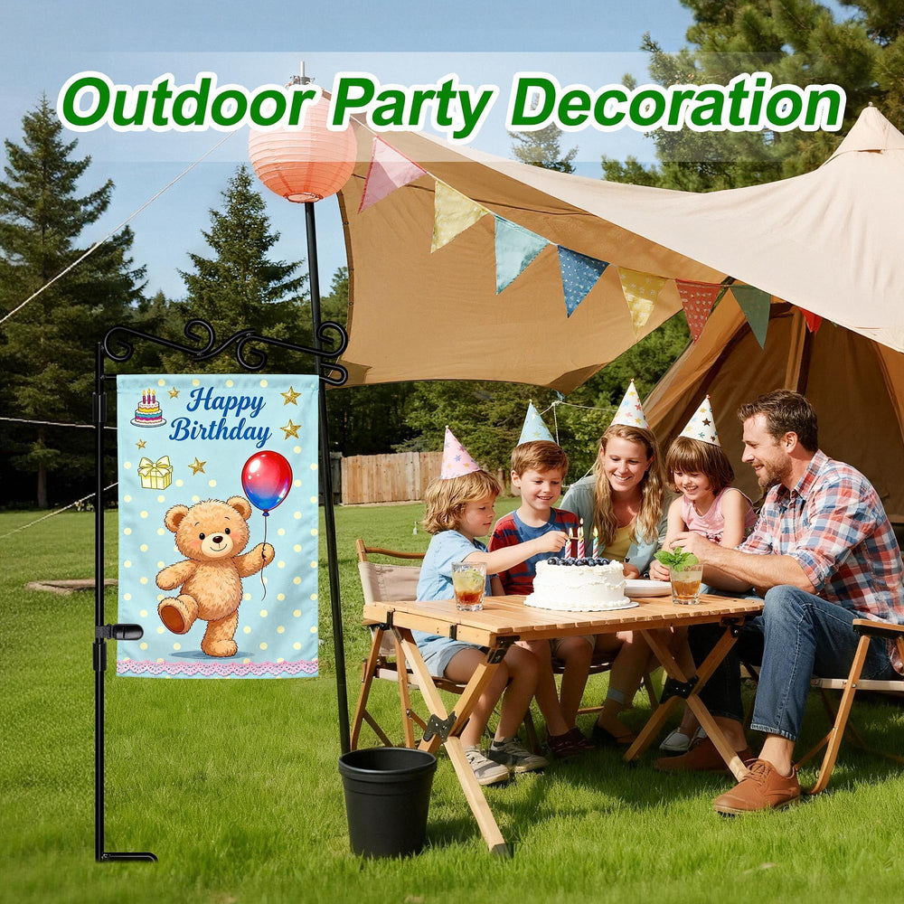 HOOSUN Garden Flag Stand packed for storage