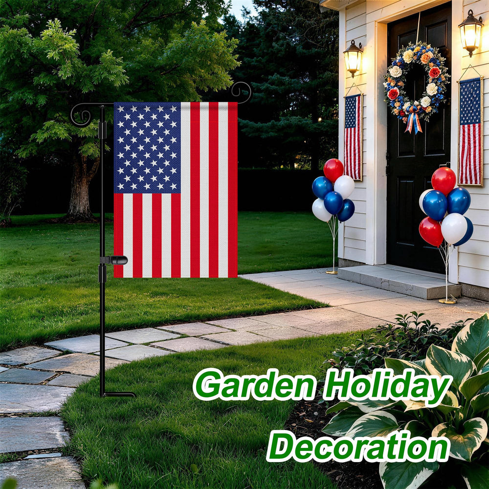 HOOSUN Garden Flag Stand with Tiger Clip close-up
