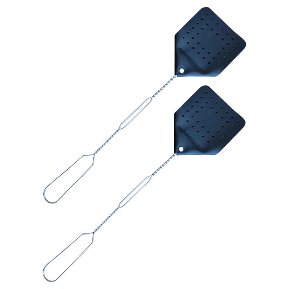 Hope Woodworking Leather Fly Swatter Set front view