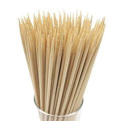 HOPELF 8" bamboo skewers pack front view with 1000 pieces