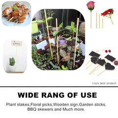 HOPELF bamboo plant stakes bundled with hemp rope