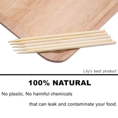 HOPELF bamboo skewers displayed on a grill