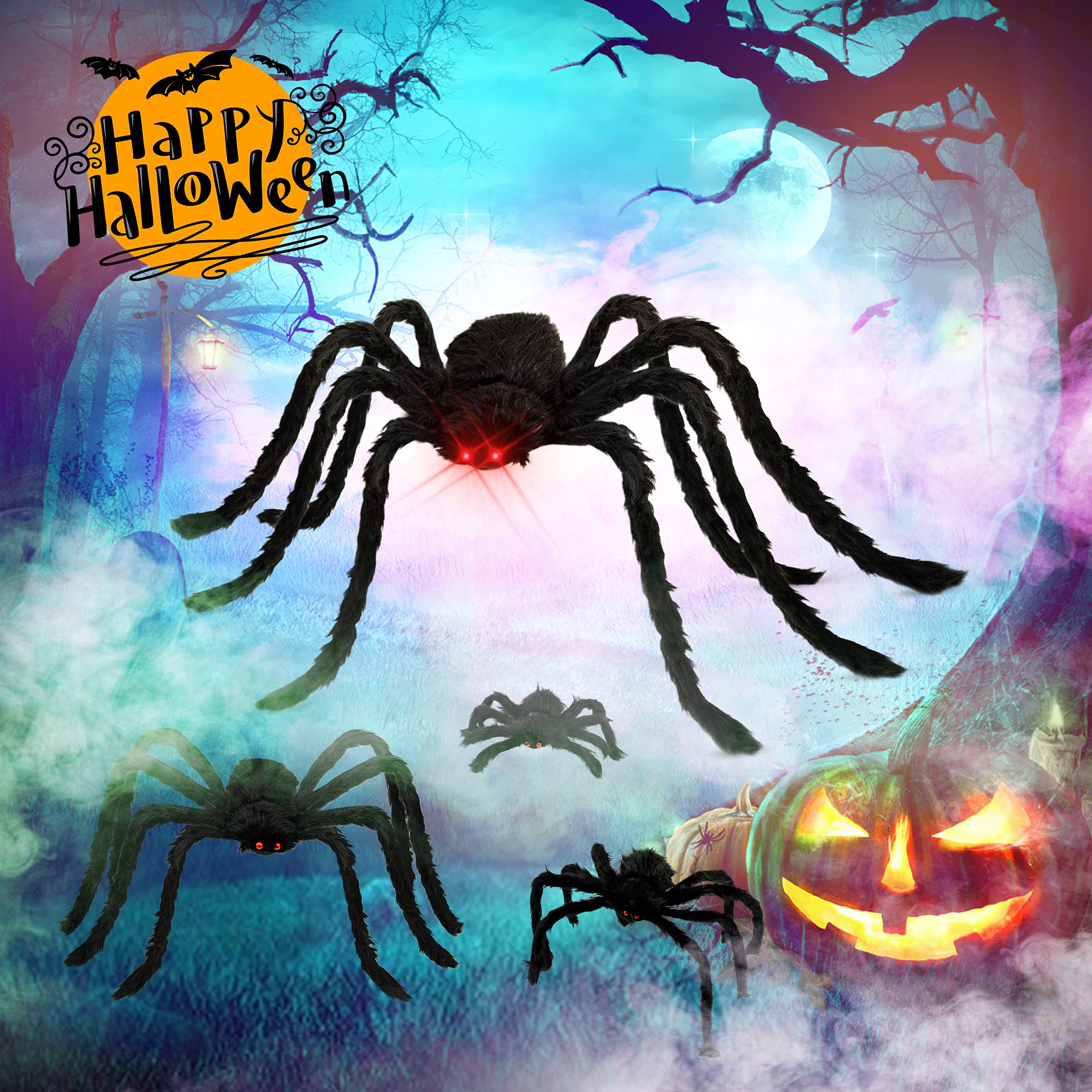 HOPOCO spider set with adjustable legs in various poses