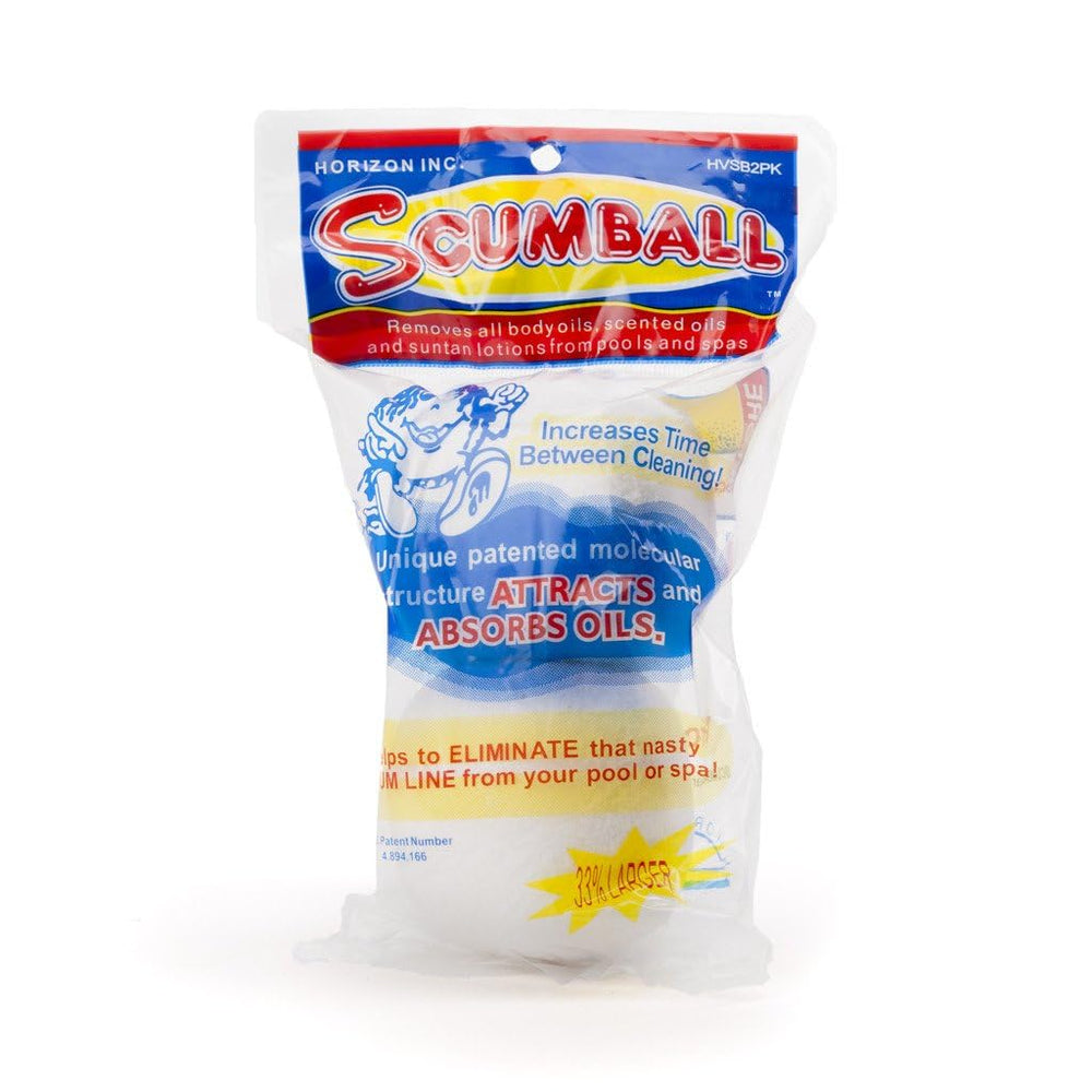 Horizon Scumball Pool & Spa Scum Eliminating Ball in use in pool