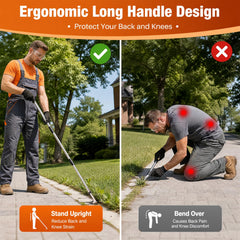 HORM Crack Weeder showing adjustable handle length