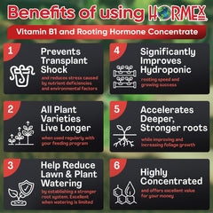 Hormex Liquid Rooting Hormone 8 oz close-up of label