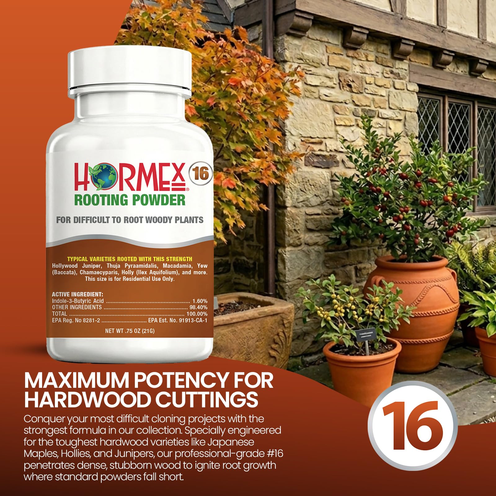 Hormex Rooting Hormone Powder #16 alongside Hormex Rooting Cubes