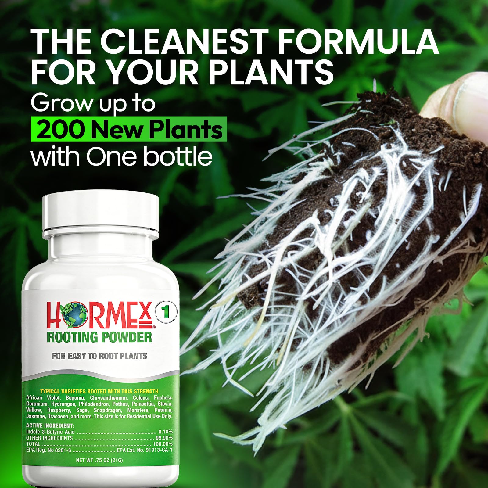 Hormex Rooting Powder #1 usage instructions