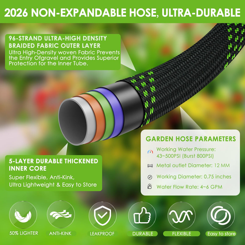 HORTICORA garden hose with storage strap