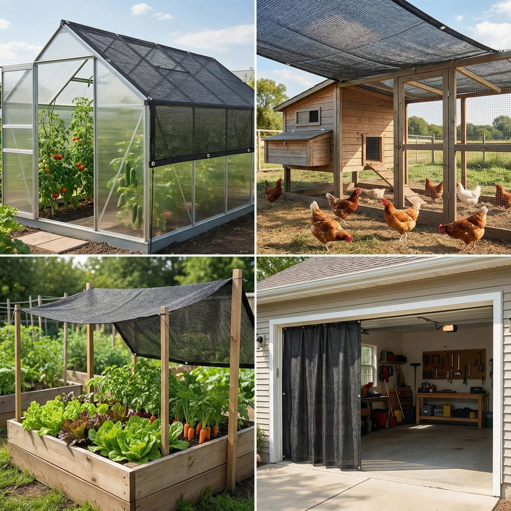 HORTIFAN shade cloth with rain passing through