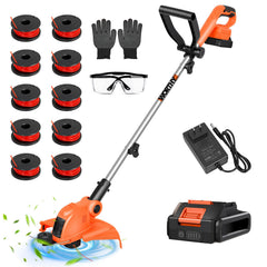 HortiHub Electric Weed Wacker front view with cutting head
