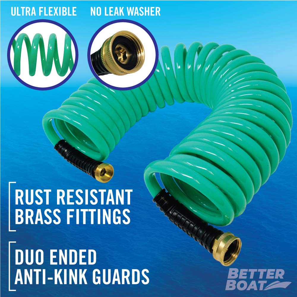 Hose attached to a faucet for washing