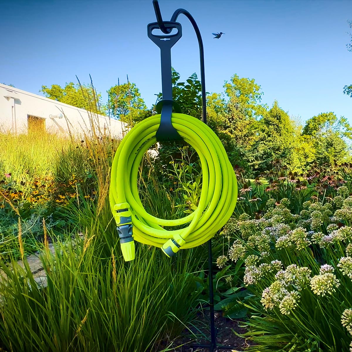 Hose hanger for convenient storage of Flexzilla Garden Hose