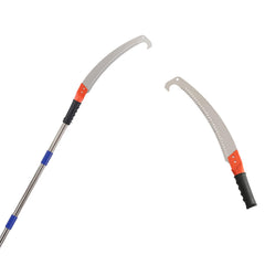 HOSKO 14FT Manual Pole Saw front view with stainless steel blade