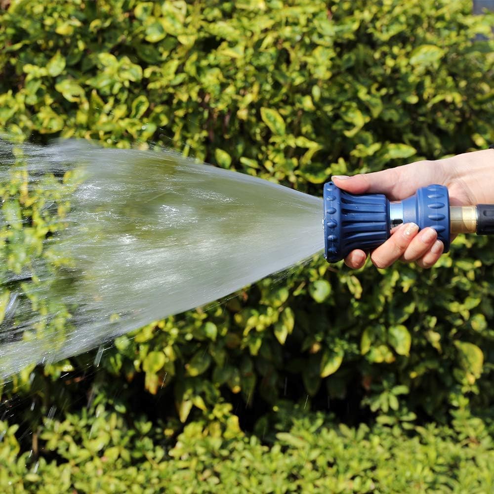 HOSUN Garden Hose Nozzle against a garden backdrop