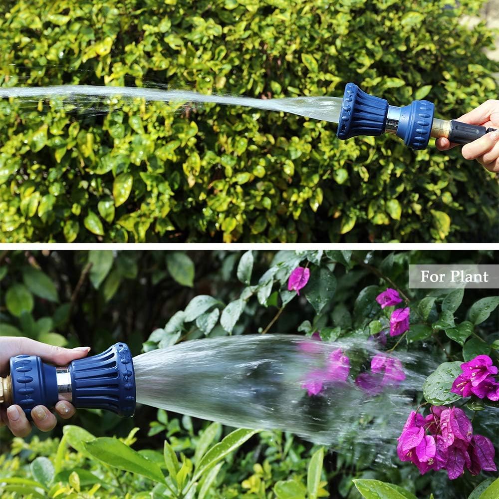 HOSUN Garden Hose Nozzle side view showing adjustable spray