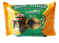 Hot Pepper Suet Ball from Wildlife Sciences displayed on a wooden feeder