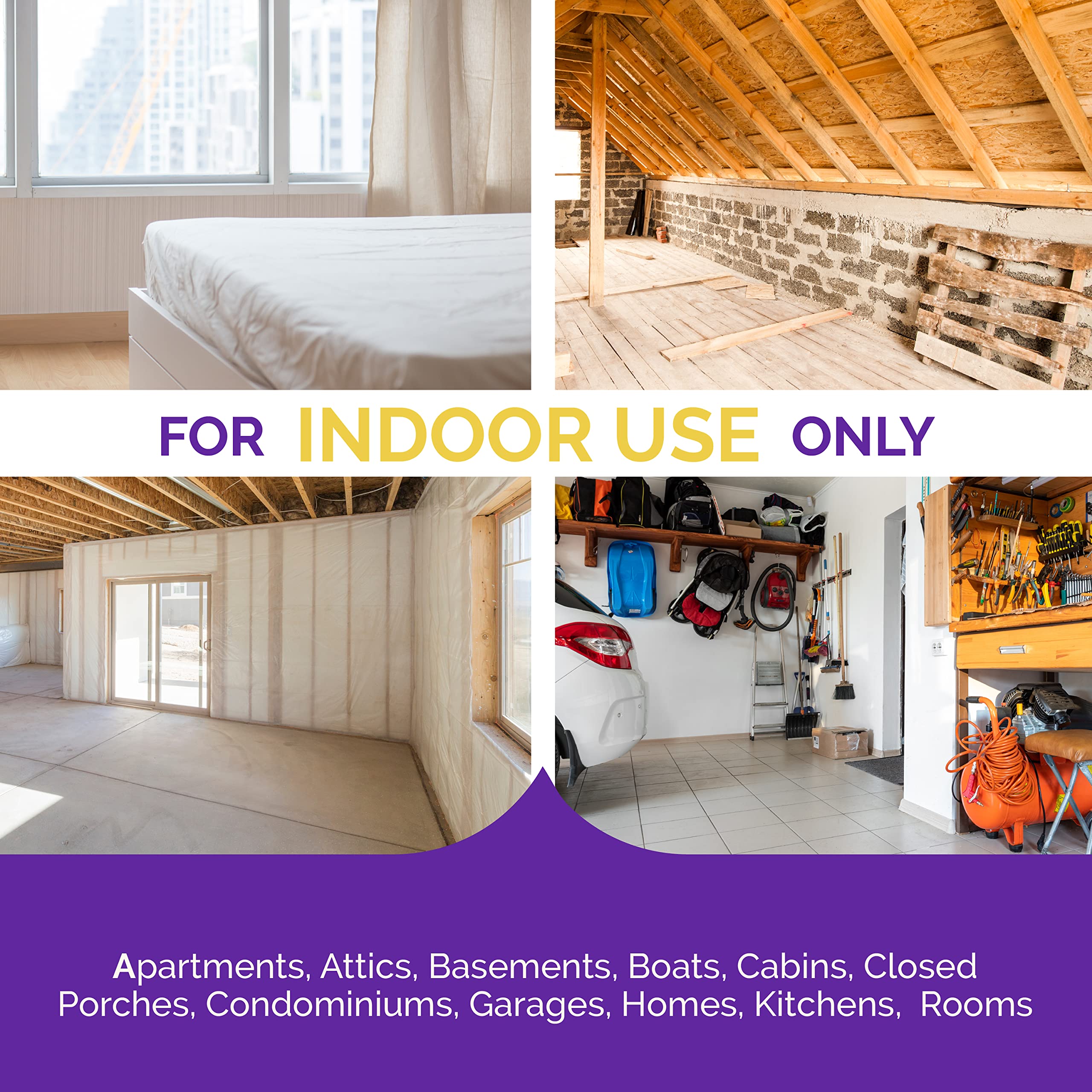 HOT SHOT Bedbug & Flea Fogger can back view with active ingredients