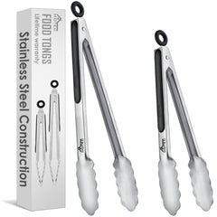 HOTEC 9-inch stainless steel tongs front view