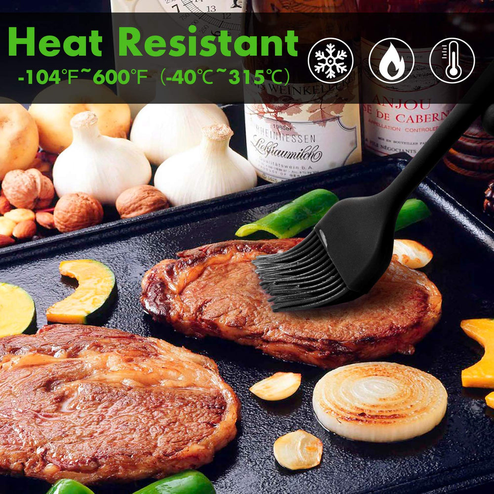 HOTEC Basting Brushes in a kitchen setting with BBQ sauce