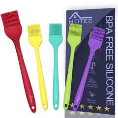 HOTEC Silicone Basting Brush Set, multicolor front view