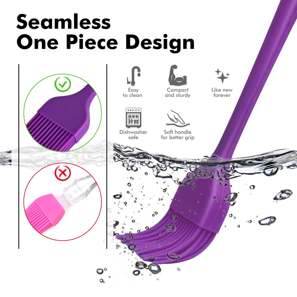 HOTEC silicone basting brushes in a kitchen setting with sauces